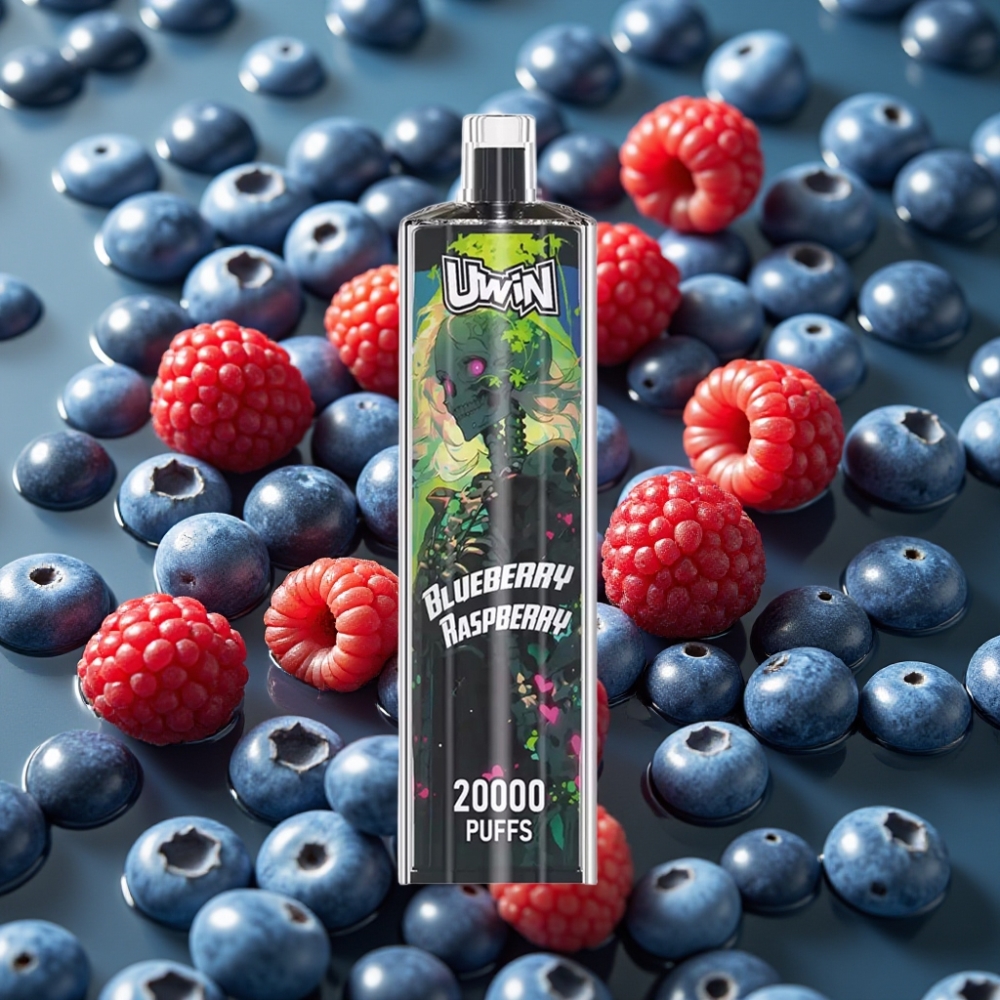 Uwin Shisha Hookah Crystal 20000 Puffs Blueberry Raspberry 22ml Mesh Coil Type-C