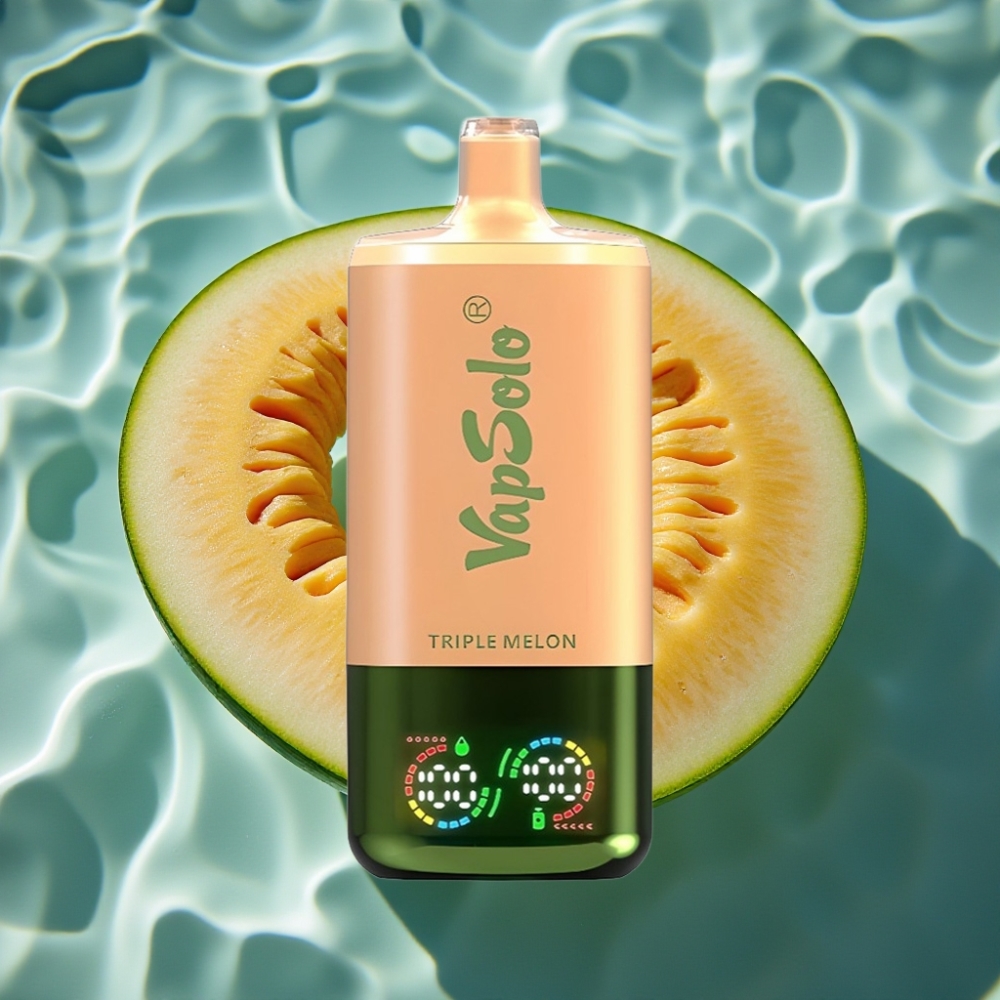 Vapsolo Triple 30000 Puffs Disposable Vape - 40ml, Type-C, Triple Melon Flavor