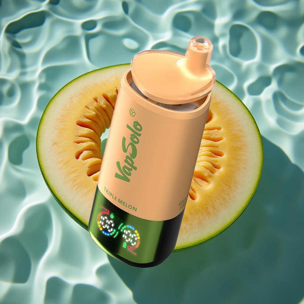 Vapsolo Triple 30000 Puffs Disposable Vape - 40ml, Type-C, Triple Melon Flavor