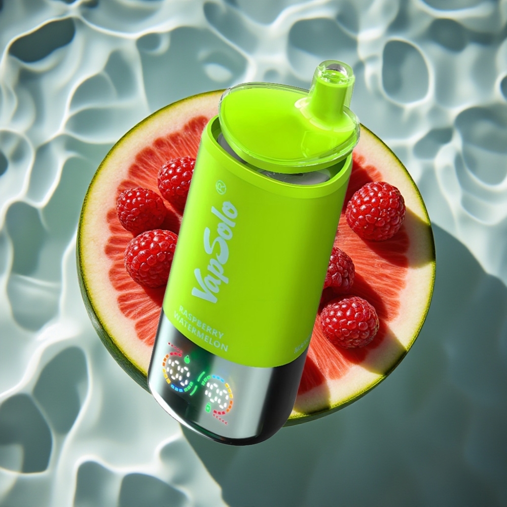 Vapsolo Triple 30000 Puffs Raspberry Watermelon Disposable Vape with 40ml E-Liquid & Type-C Charging