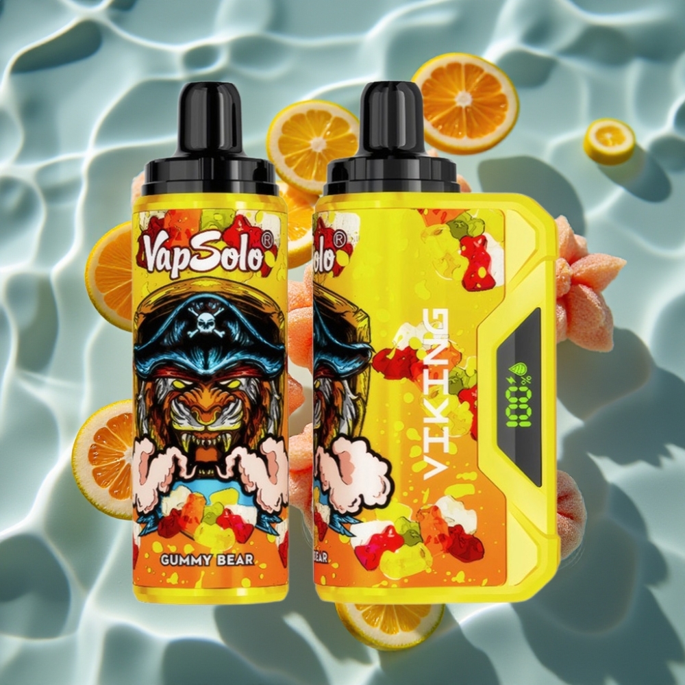 VapSolo VIKING 12000 Puffs Disposable Vape – 22ml E-Liquid, Type-C Charging, Gummy Bear Flavor