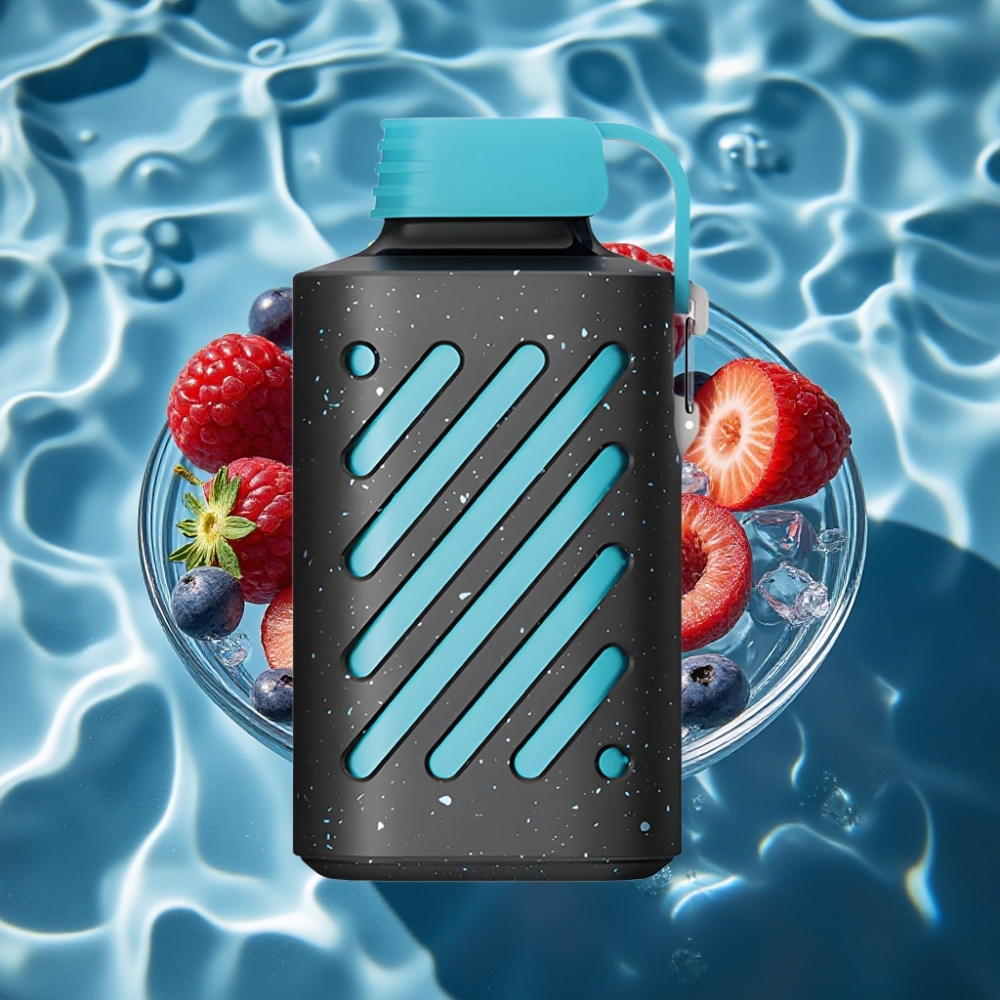 VOZOL GEAR 10000 Disposable Vape Blue Razz Ice - 10000 Puffs, 30 Flavors, VAMT Mesh Coil, 20ml E-Liquid