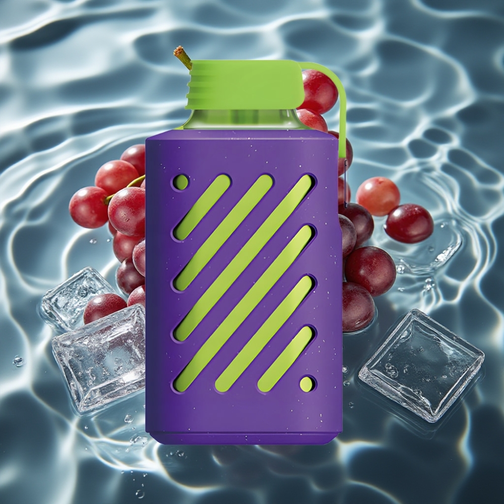 VOZOL GEAR 10000 Disposable Vape Grape Ice - 10000 Puffs, 20ml E-liquid, VAMT Mesh Coil