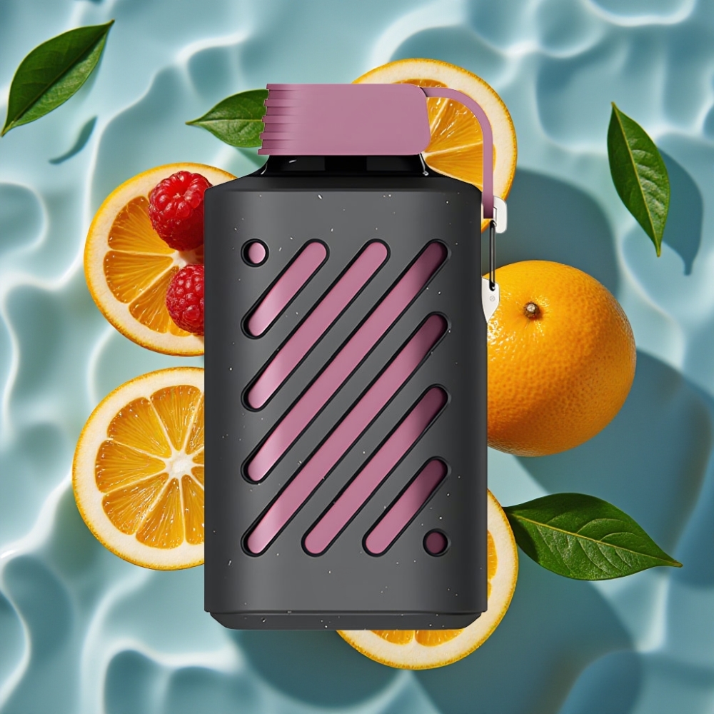 VOZOL GEAR 10000 Disposable Vape - Passion Fruit Raspberry Tangerine, 10000 Puffs, 20ml E-liquid, 500mAh Battery, VAMT Mesh Coil