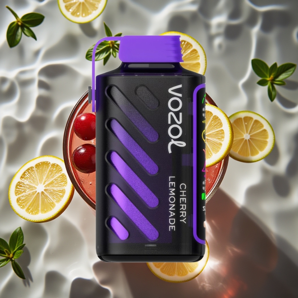 VOZOL Gear Power 20000 Puffs Cherry Lemonade Disposable Vape with S.i.L.C. Tech & Dual Mesh Coil