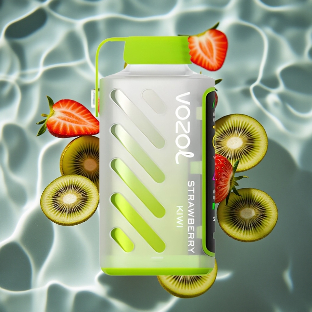 VOZOL Gear Power 20000 Puffs Disposable Vape - Strawberry Kiwi, Dual Mesh Coil, 20mL, 5% Nicotine