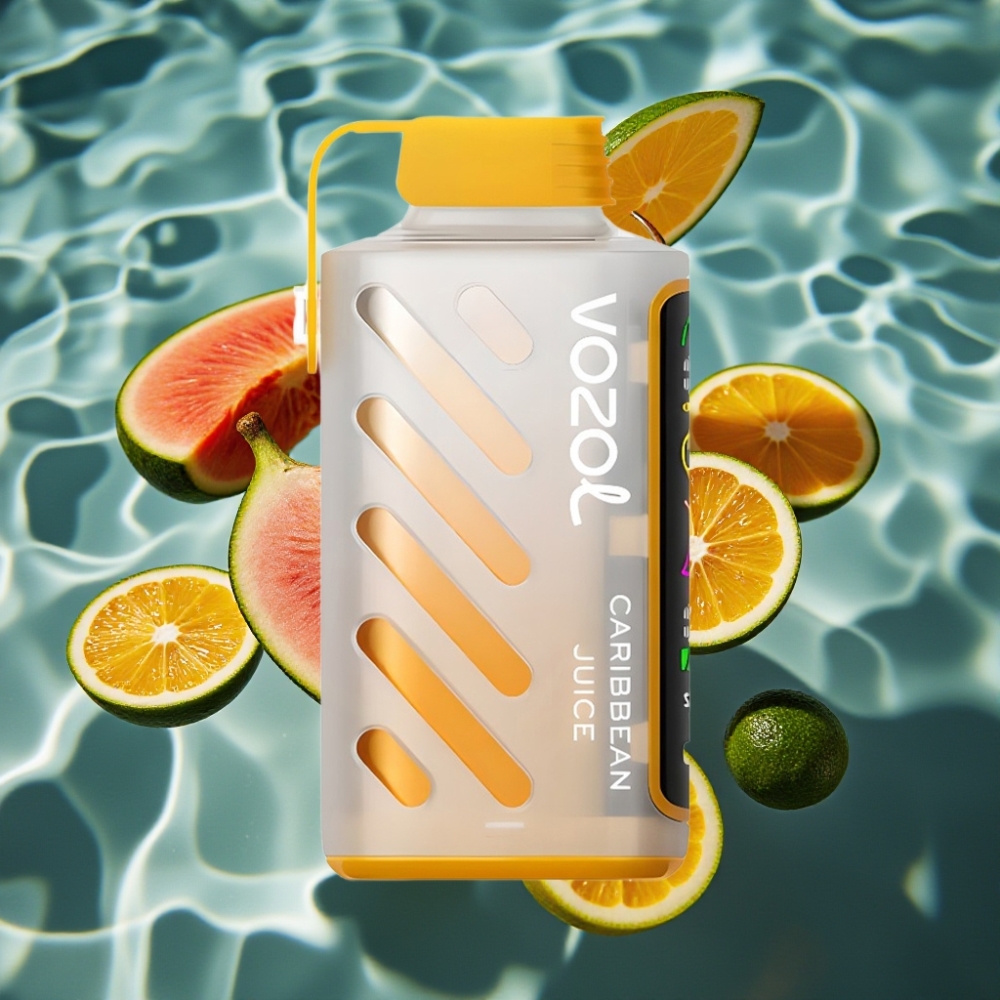 VOZOL Gear Power 20000 Puffs Disposable Vape with S.i.L.C. Tech & Dual Mesh Coil - Caribbean Juice