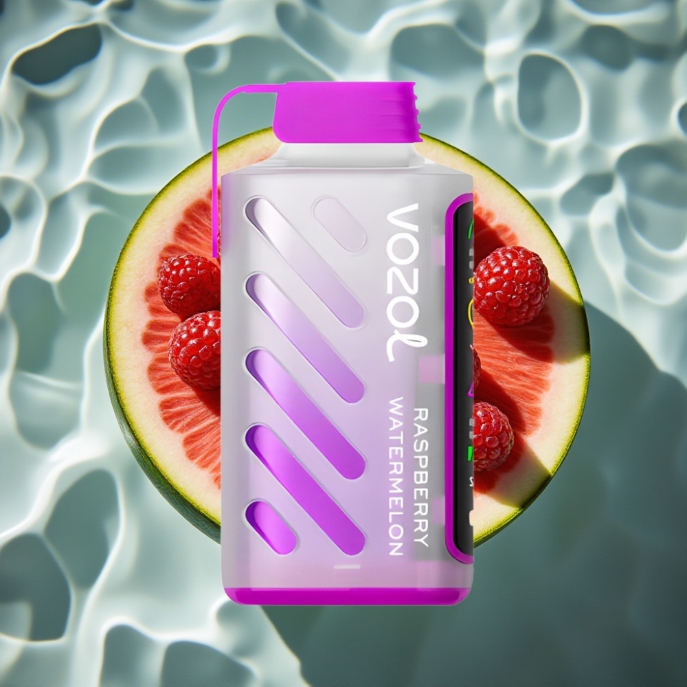 VOZOL Gear Power 20000 Puffs Disposable Vape with S.i.L.C. Tech & Dual Mesh Coil - Raspberry Watermelon