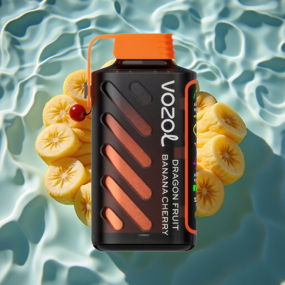VOZOL Gear Power 20000 Puffs Disposable Vape with S.i.L.C. Tech & Full Screen Display - Dragon Fruit Banana Cherry