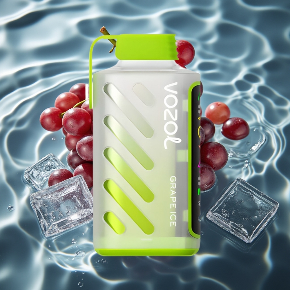 VOZOL Gear Power 20000 Puffs Grape Ice Disposable Vape with S.i.L.C. Tech & Dual Mesh Coil
