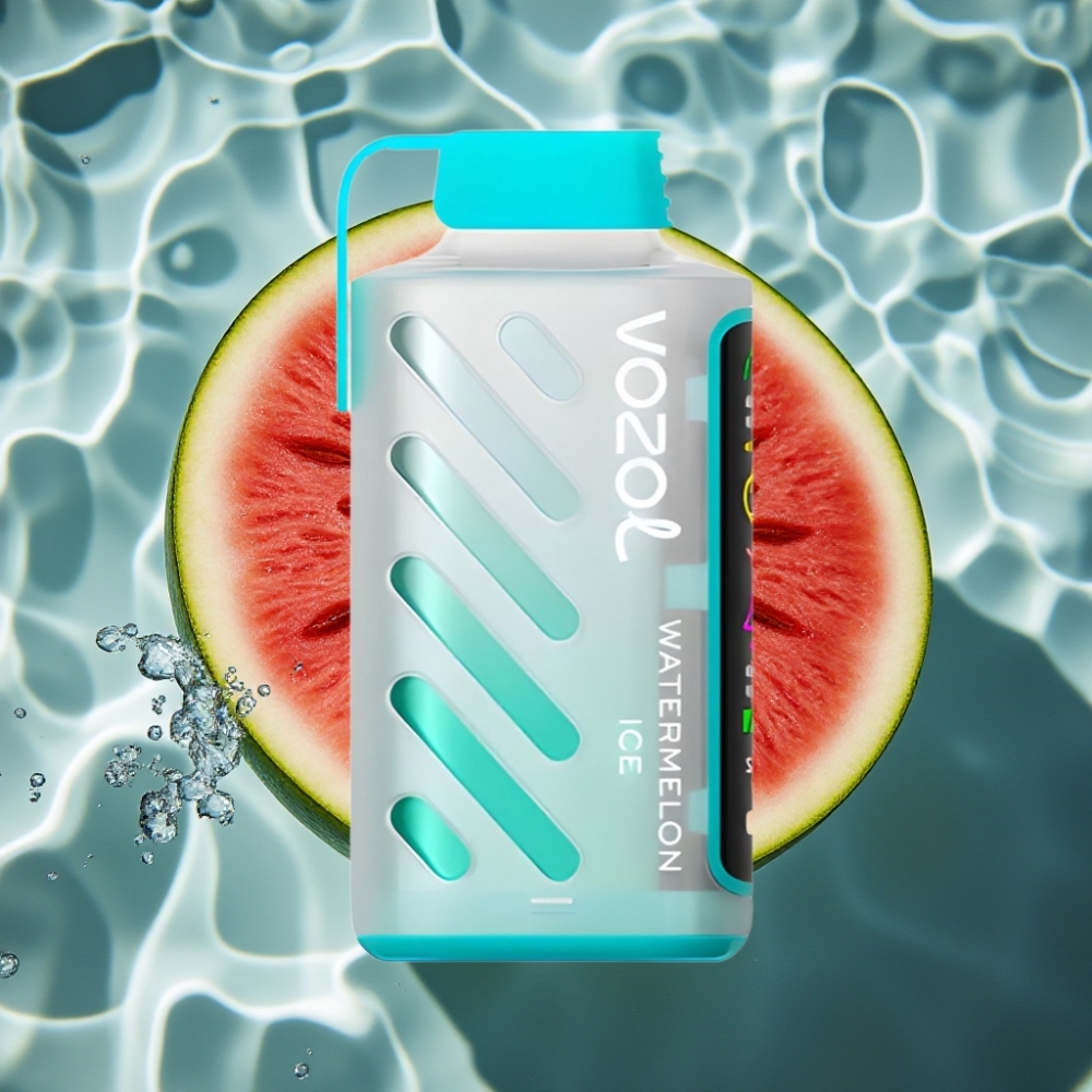 VOZOL Gear Power 20000 Puffs Watermelon Ice Disposable Vape with Dual Mesh Coil & Full Screen Display