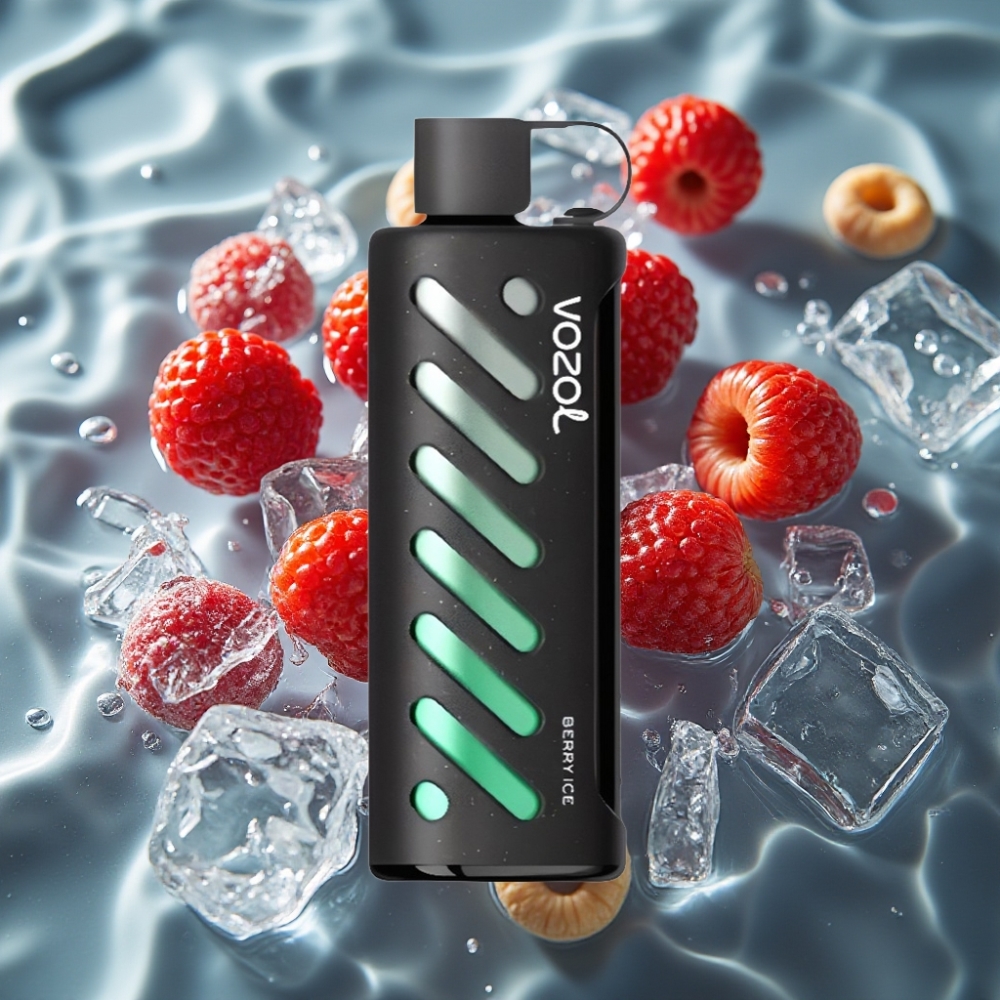 VOZOL Gear Shisha 25000 Puffs Berry Ice Disposable Vape with S.i.L.C Tech & Dual Mesh Modes