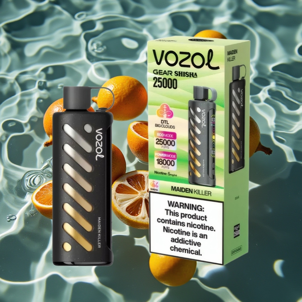 VOZOL Gear Shisha 25000 Puffs Disposable Vape Maiden Killer - Dual Mesh, S.i.L.C Tech, 1000mAh