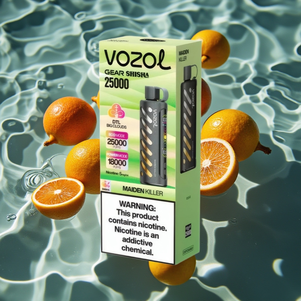 VOZOL Gear Shisha 25000 Puffs Disposable Vape Maiden Killer - Dual Mesh, S.i.L.C Tech, 1000mAh