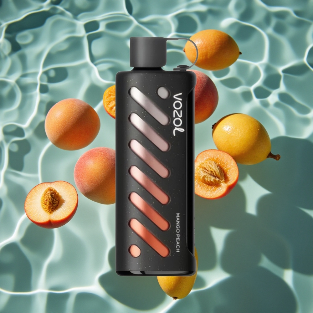 VOZOL Gear Shisha 25000 Puffs Disposable Vape Mango Peach - 5mg/ml, 1000mAh, Dual Mesh Modes
