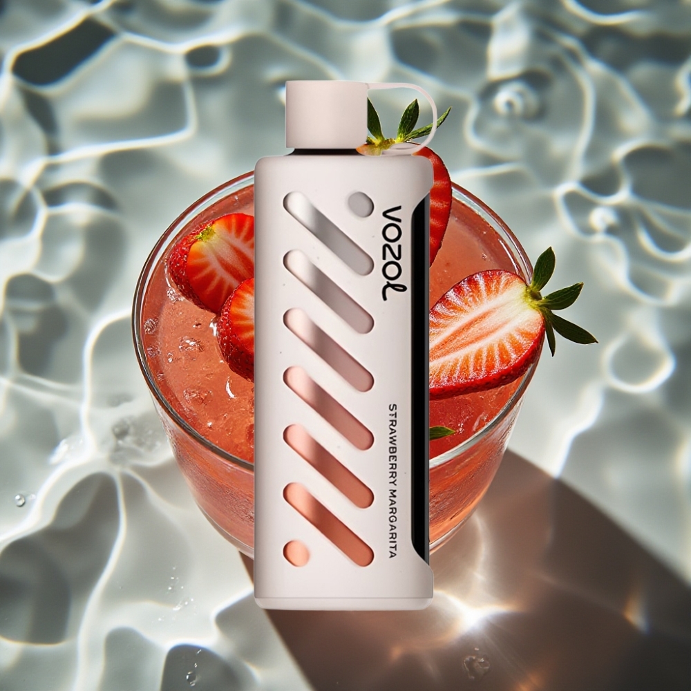 VOZOL Gear Shisha 25000 Puffs Disposable Vape Strawberry Margarita - 5mg/ml, 1000mAh, Dual Mesh, S.i.L.C Tech