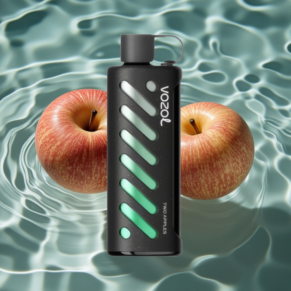 VOZOL Gear Shisha 25000 Puffs Disposable Vape - Two Apples, Dual Mesh, 1000mAh, 5mg/ml