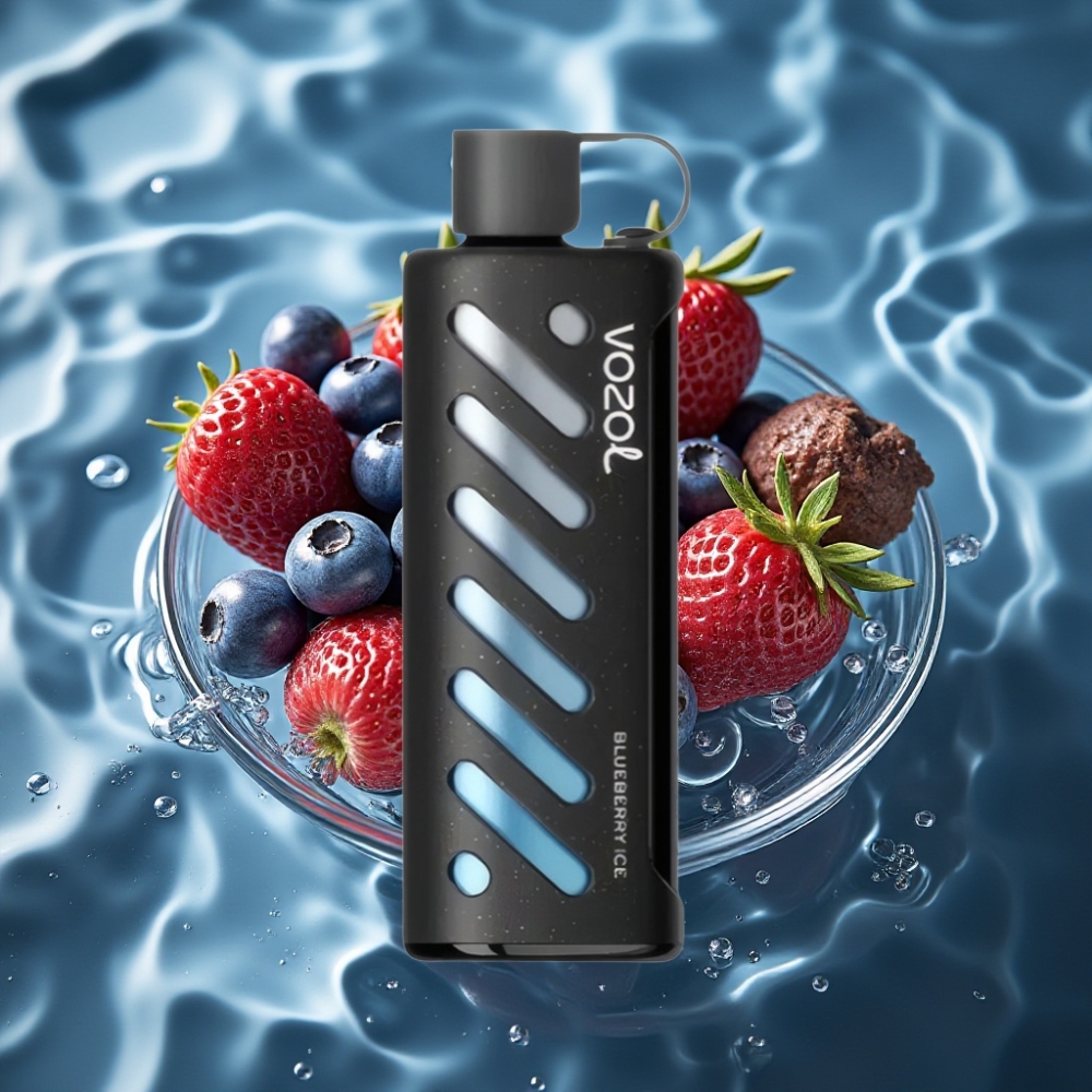 VOZOL Gear Shisha 25000 Puffs Dual Mesh Blueberry Ice Disposable Vape with S.i.L.C Tech
