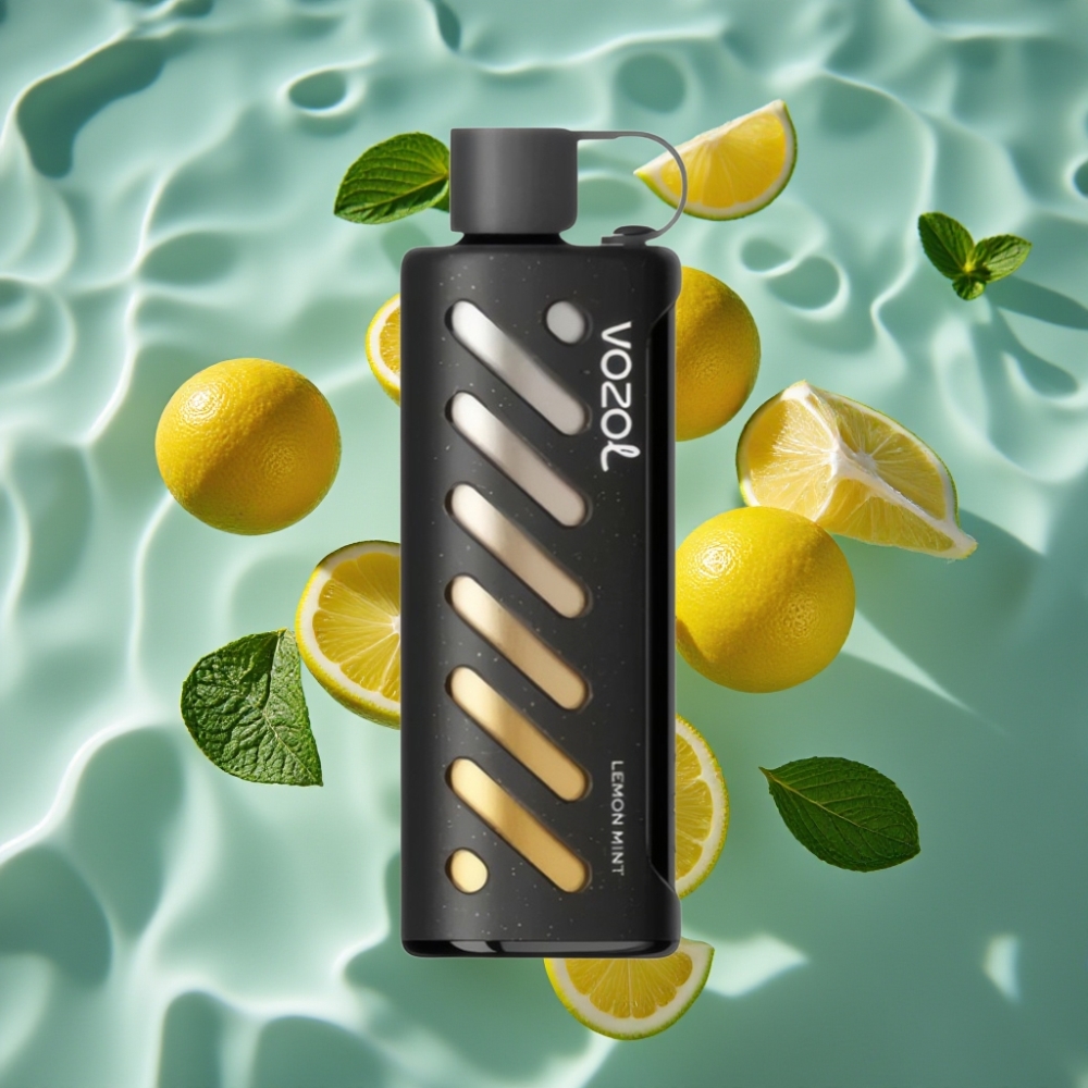 VOZOL Gear Shisha 25000 Puffs Dual Mesh Lemon Mint Disposable Vape with S.i.L.C Tech
