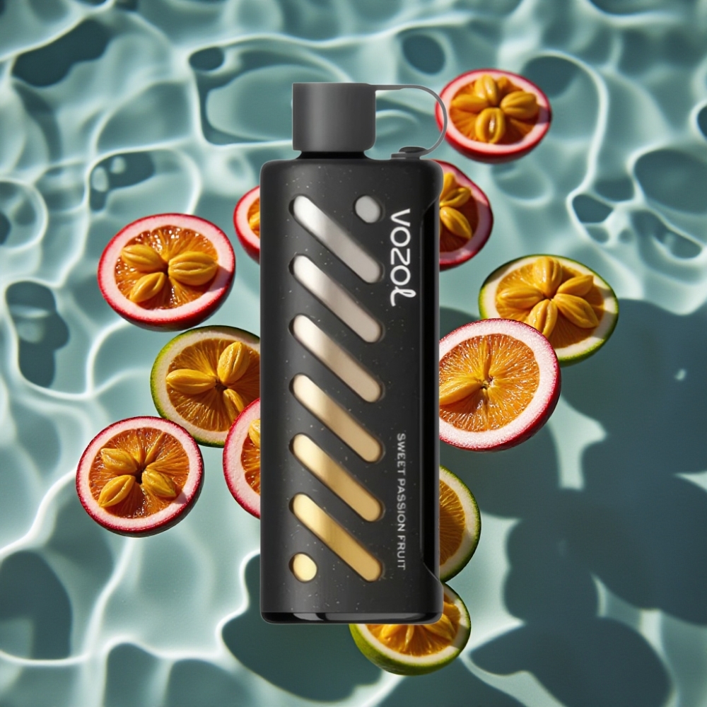 VOZOL Gear Shisha 25000 Puffs Dual Mesh Sweet Passion Fruit Disposable Vape with S.i.L.C Tech & 1000mAh Battery