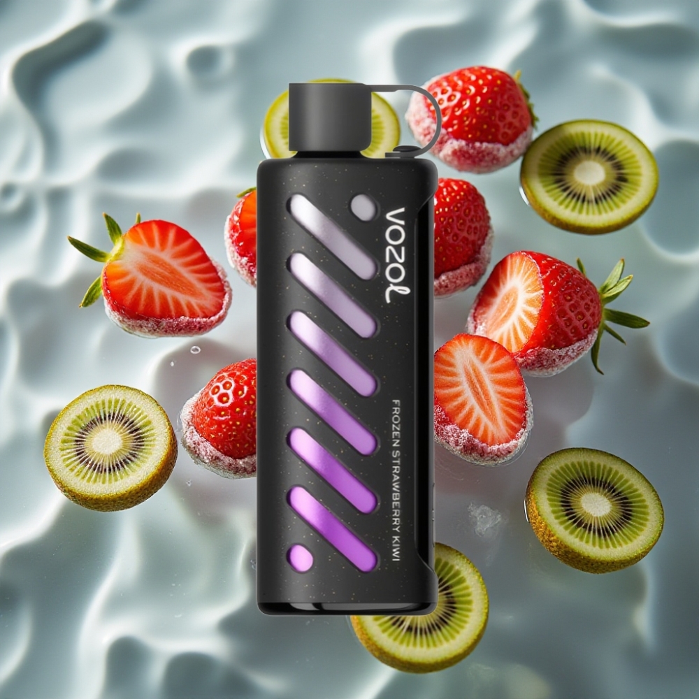 VOZOL Gear Shisha 25000 Puffs Frozen Strawberry Kiwi Disposable Vape with S.i.L.C Tech & Dual Mesh Modes
