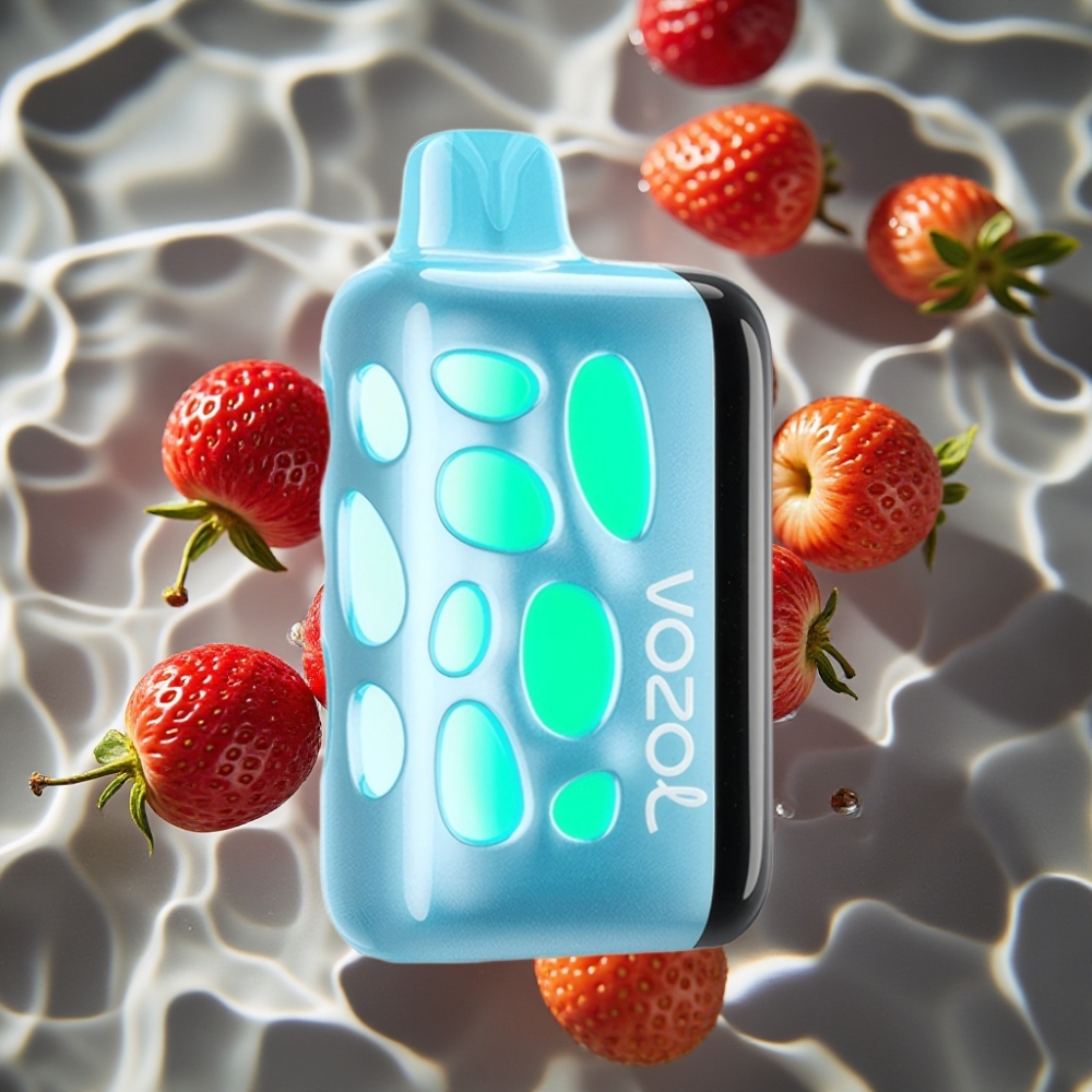 VOZOL RAVE 40000 Disposable Vape Cherry Strawberry – 270° Glow, Beat-Synced Party Mode, 1000mAh