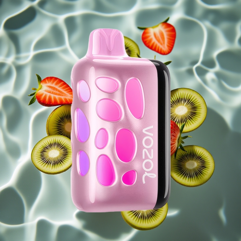VOZOL RAVE 40000 Disposable Vape Strawberry Kiwi - 270° Glow, Beat-Synced Party Mode, 1000mAh