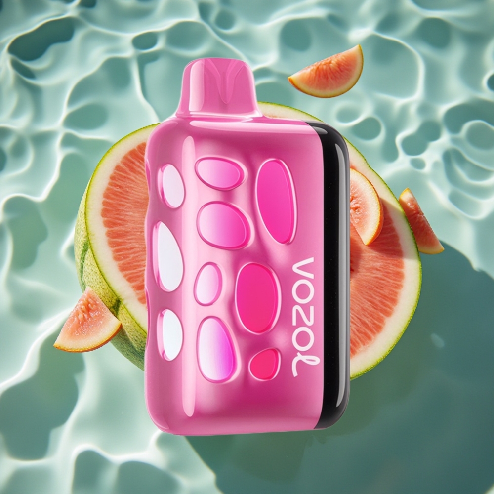 VOZOL RAVE 40000 Disposable Vape - Strawmelon Peach, 270° Glow, Beat-Synced Party Mode, 1000mAh