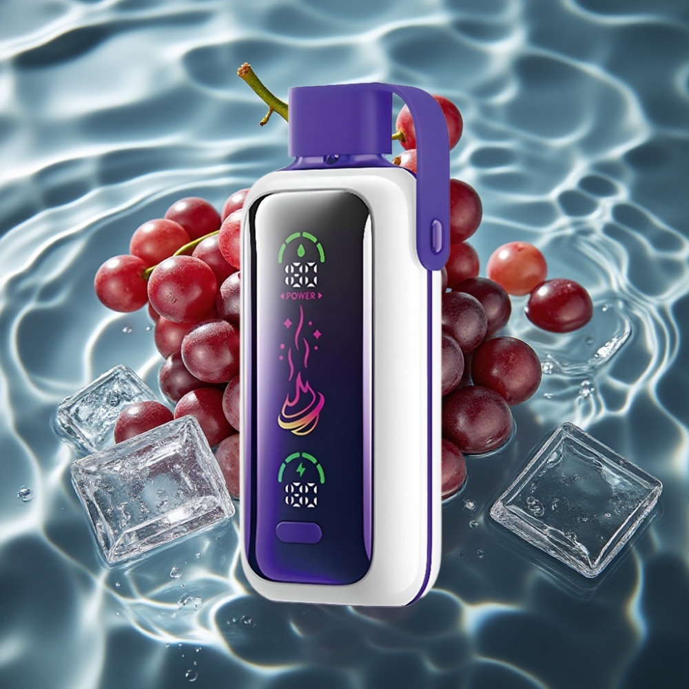 VOZOL Star 20000 Puffs Grape Ice Disposable Vape with 2.2" HD Screen & Dual Mesh