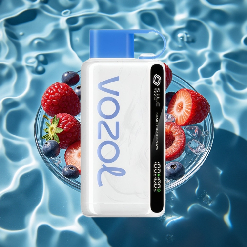 VOZOL STAR 9000/12000 Disposable Vape Blue Razz Ice with S.i.L.C TECH & 30% Faster Charge