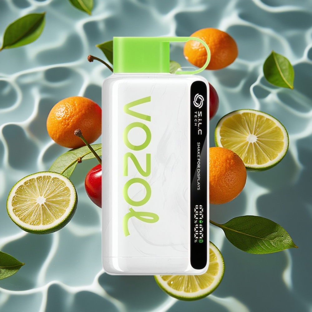 VOZOL STAR 9000/12000 Disposable Vape Cherry Lime - 650mAh, Recycled Plastic, 30% Faster Charge
