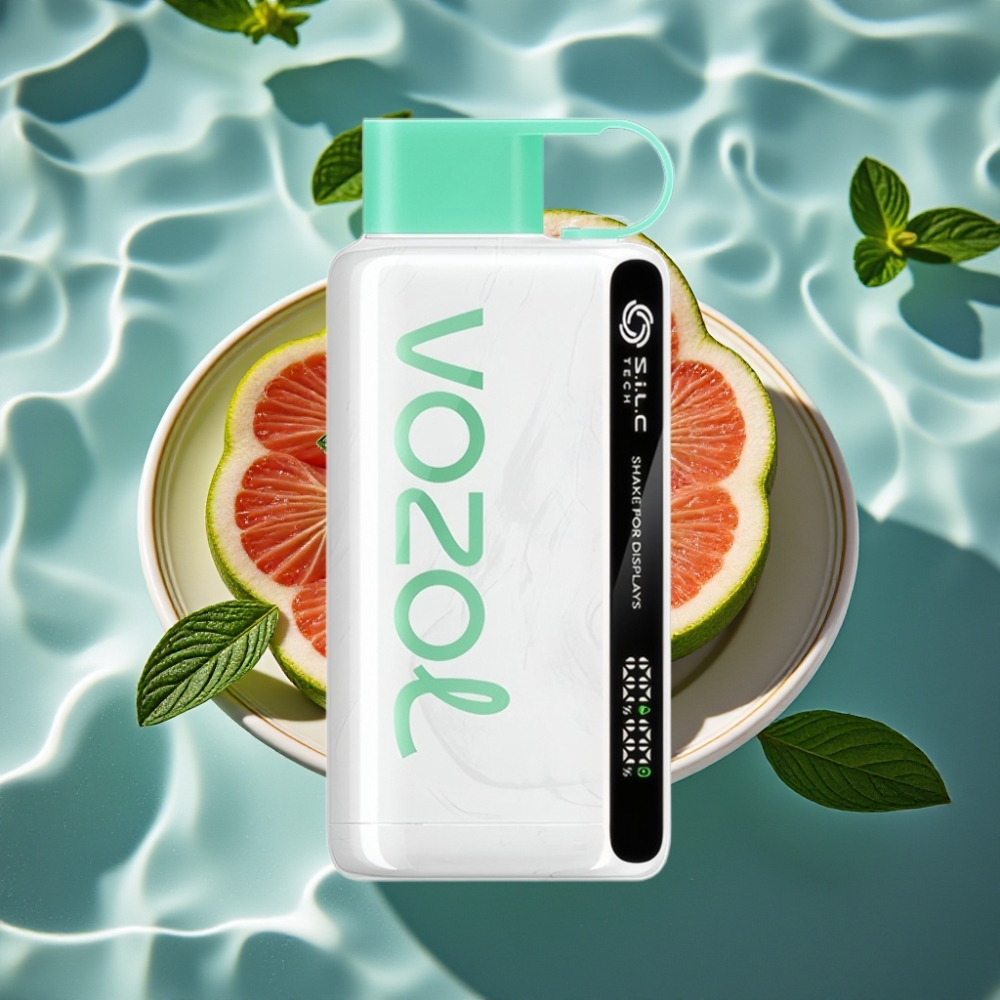 VOZOL STAR 9000/12000 Disposable Vape Cool Mint with Shake Display, S.i.L.C TECH, 650mAh Battery, Recycled Plastic