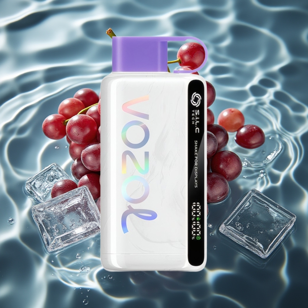 VOZOL STAR 9000/12000 Disposable Vape Grape Ice - 650mAh, 30% Faster Charge, Up to 12000 Puffs