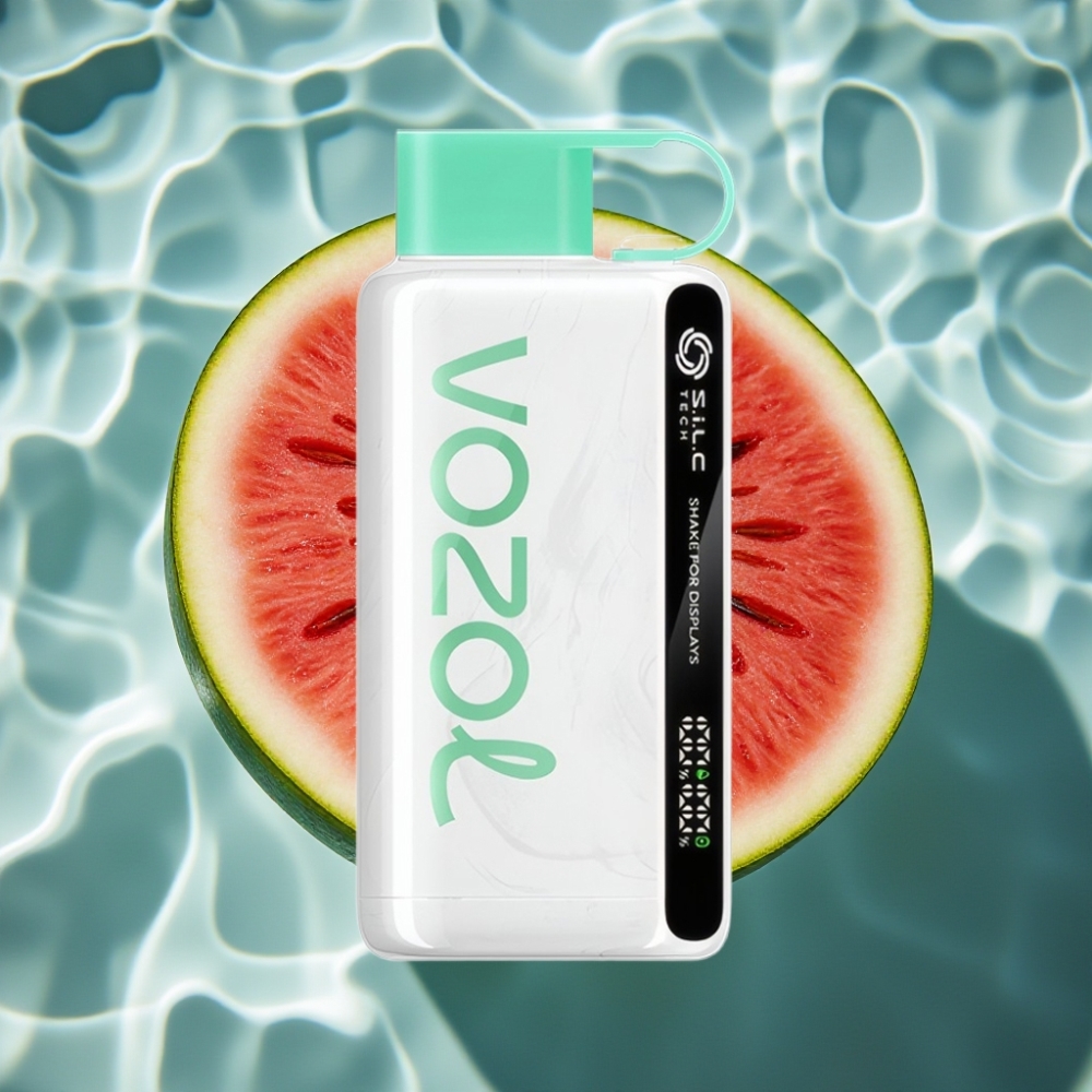 VOZOL STAR 9000/12000 Disposable Vape Watermelon Bubble Gum - 650mAh, 30% Faster Charge, Recycled Plastic, Shake Display