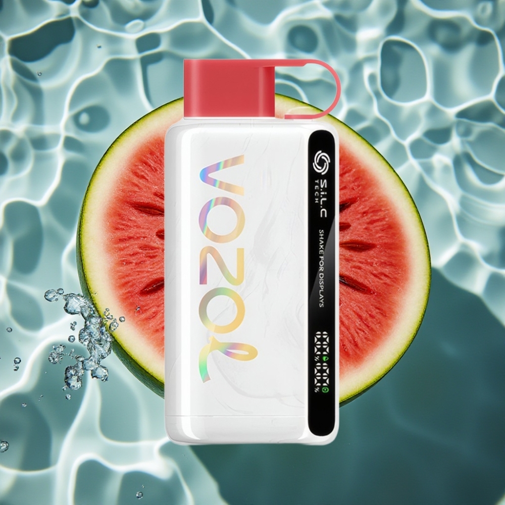 VOZOL STAR 9000/12000 Disposable Vape Watermelon Ice – 650mAh, 30% Faster Charge, Up to 12000 Puffs