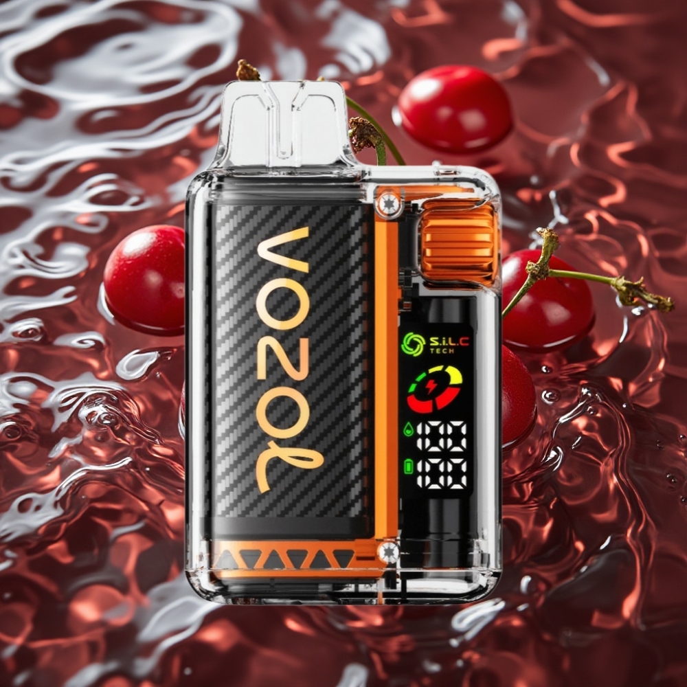 VOZOL Vista 20000 Puffs MTL Disposable Vape 650mAh 2% Nicotine Cherry Cola OLED S.i.L.C Dual Mesh