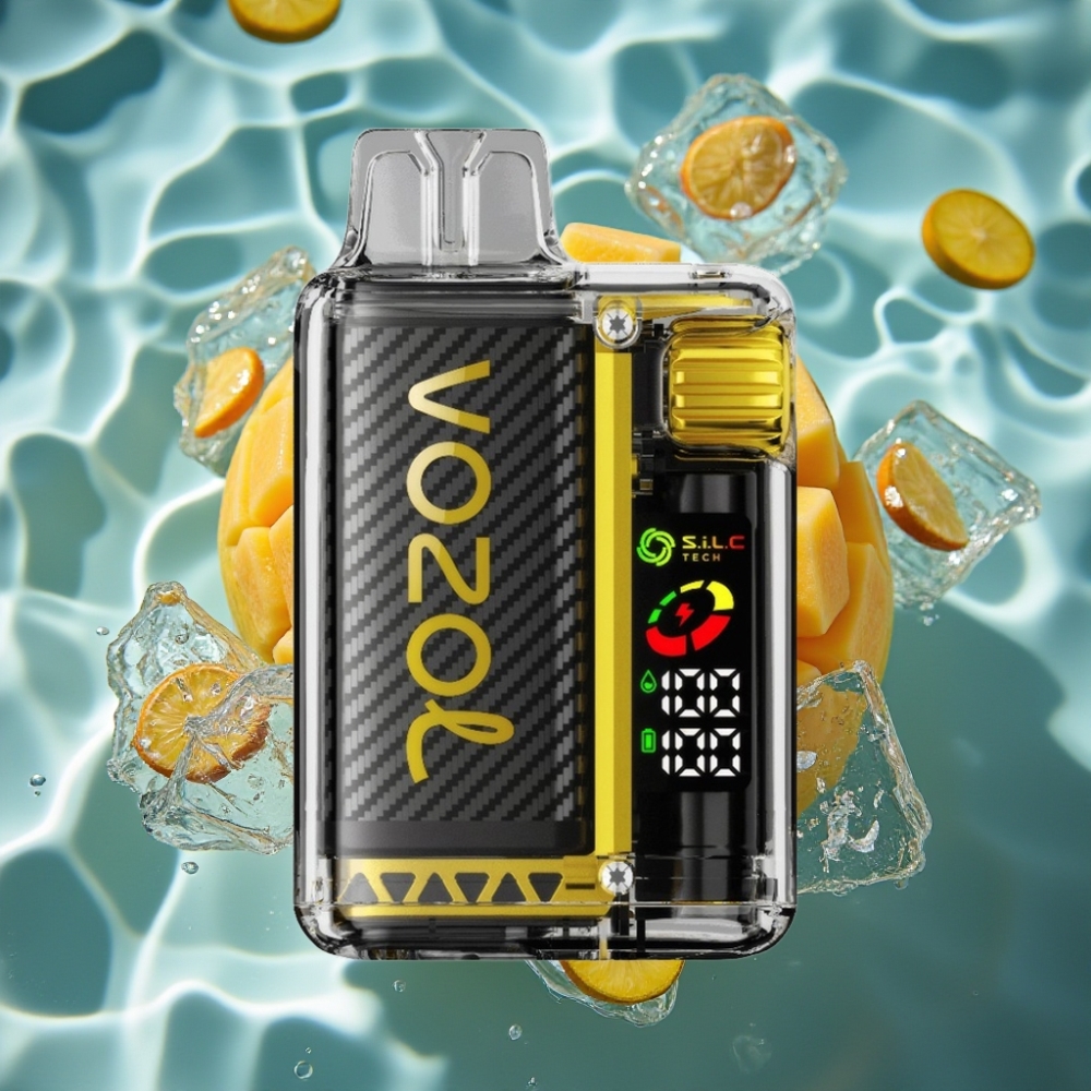VOZOL Vista 20000 Puffs Rechargeable Disposable Vape Kit with OLED Screen & Mango Ice Flavor