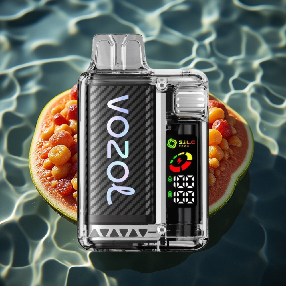VOZOL Vista 20000 Puffs Rechargeable Disposable Vape Lavafire - 650mAh, 2% Nicotine, OLED Screen, Dual Mesh Coil
