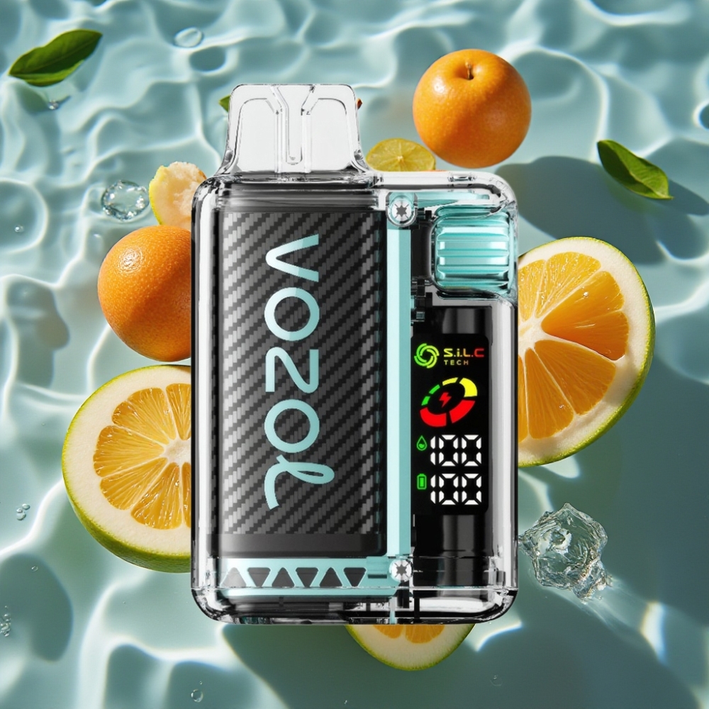 VOZOL Vista 20000 Puffs Rechargeable Disposable Vape with OLED Screen & 6-Level Watt Adjustment - Sour Apple Ice