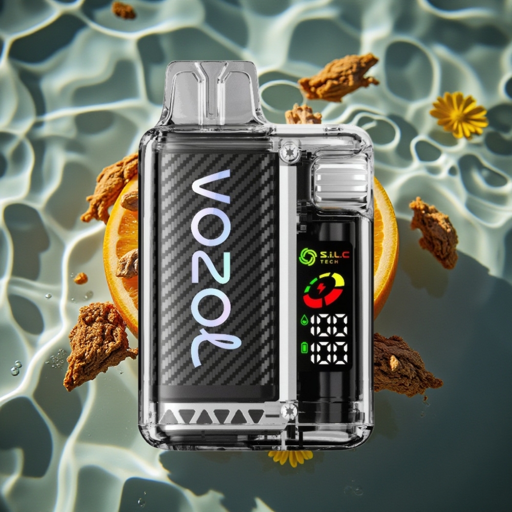 VOZOL Vista 20000 Puffs Rechargeable Disposable Vape with OLED Screen & 6-Level Watt Adjustment - Vanicreme Tobacco