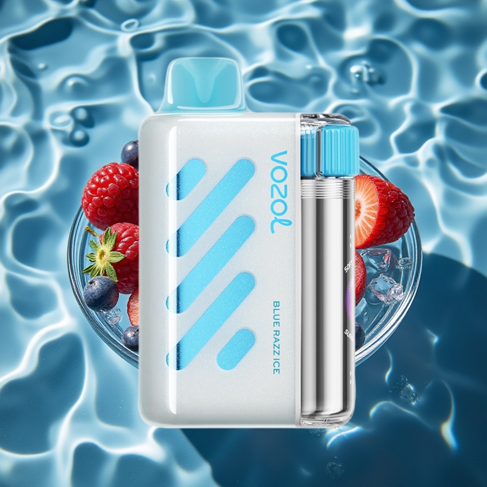 VOZOL VISTA 40000 Puffs Rechargeable Disposable Vape with 1000mAh Battery & Blue Razz Ice Flavor